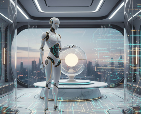 Afbeelding van een superintelligente AI