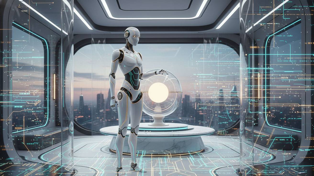 Afbeelding van een superintelligente AI