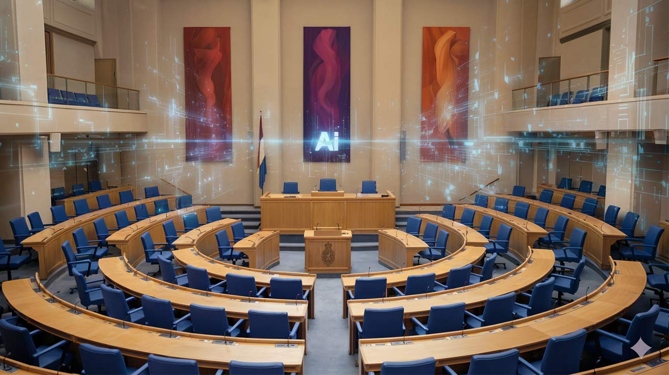 Vergaderruimte met AI invloeden