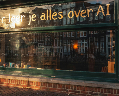 Afbeelding van een etalage gegenereerd met Idiogram 4