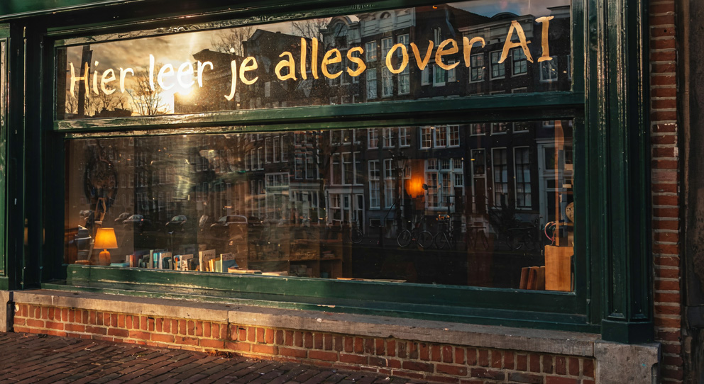 Afbeelding van een etalage gegenereerd met Idiogram 4