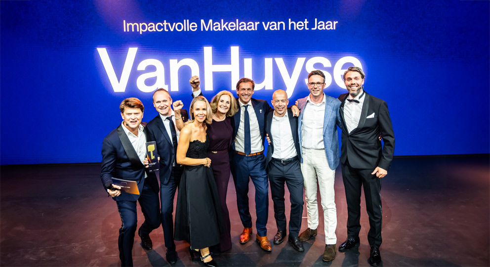 Kernteam VanHuyse op het podium